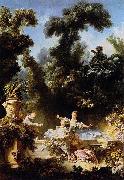 Jean-Honore Fragonard The Progress of Love: The Pursuit oil painting on canvas